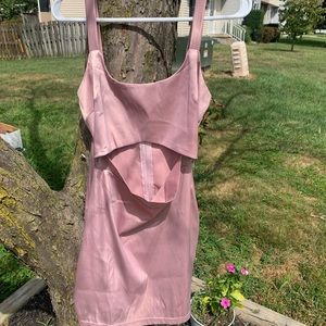 Light pink mini dress